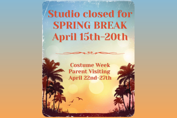 Studio Closed for Spring Break