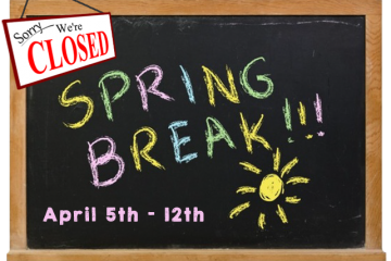Studio Closed for Spring Break